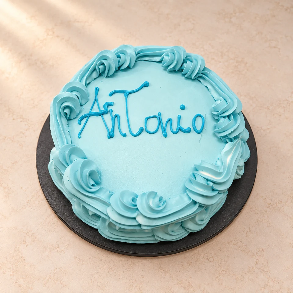 La dedica in azzurro