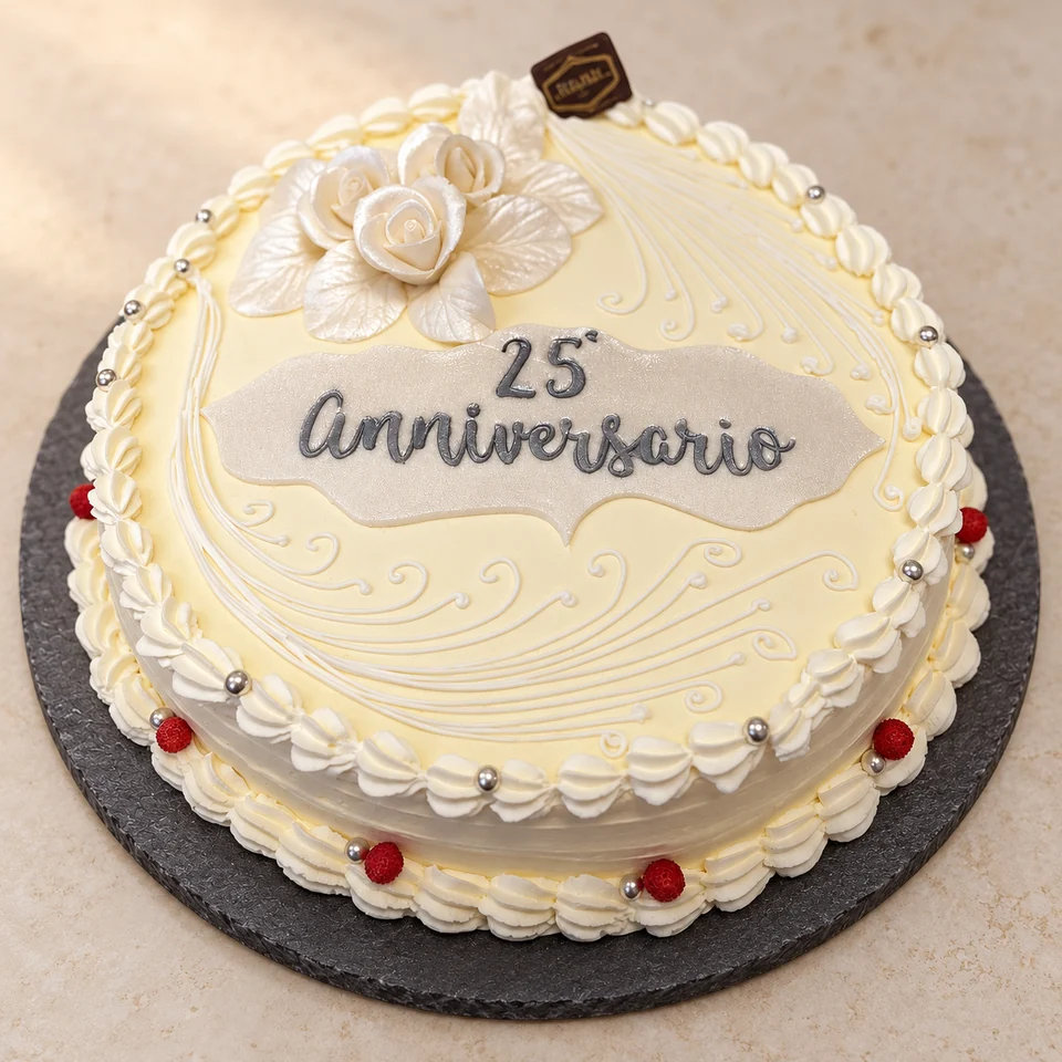 Anniversario con rose bianche